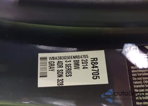 2014 BMW 328I xDrive z USA, uszkodzony, nr VIN WBA3B3G50ENR84705